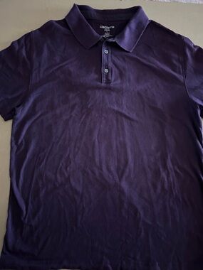 Claiborne Men's Dark Purple Polo Shirt